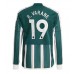 Manchester United Raphael Varane #19 Borta matchtröja 2023-24 Långärmad Billigt